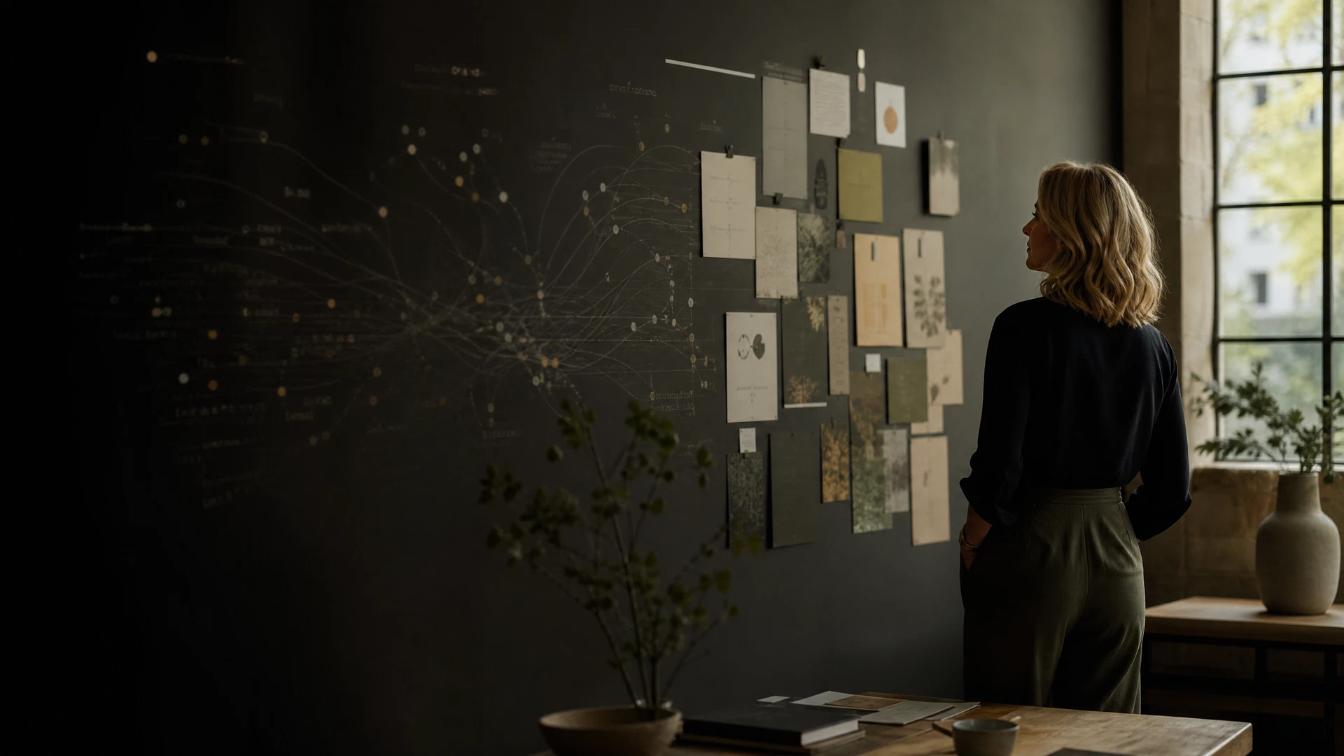 A consultant considering a human-centered systems map